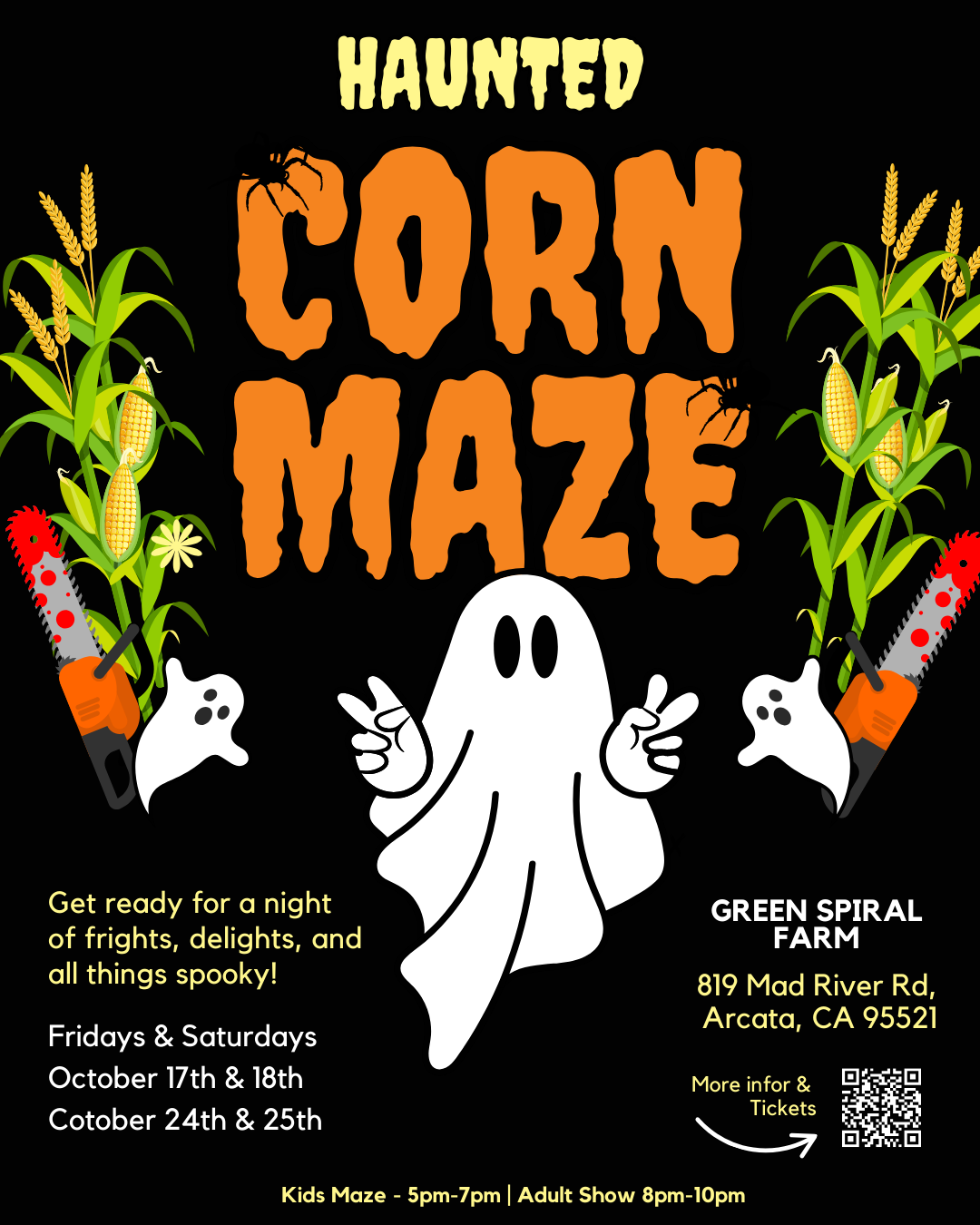 Haunted Corn Maze Flyer
